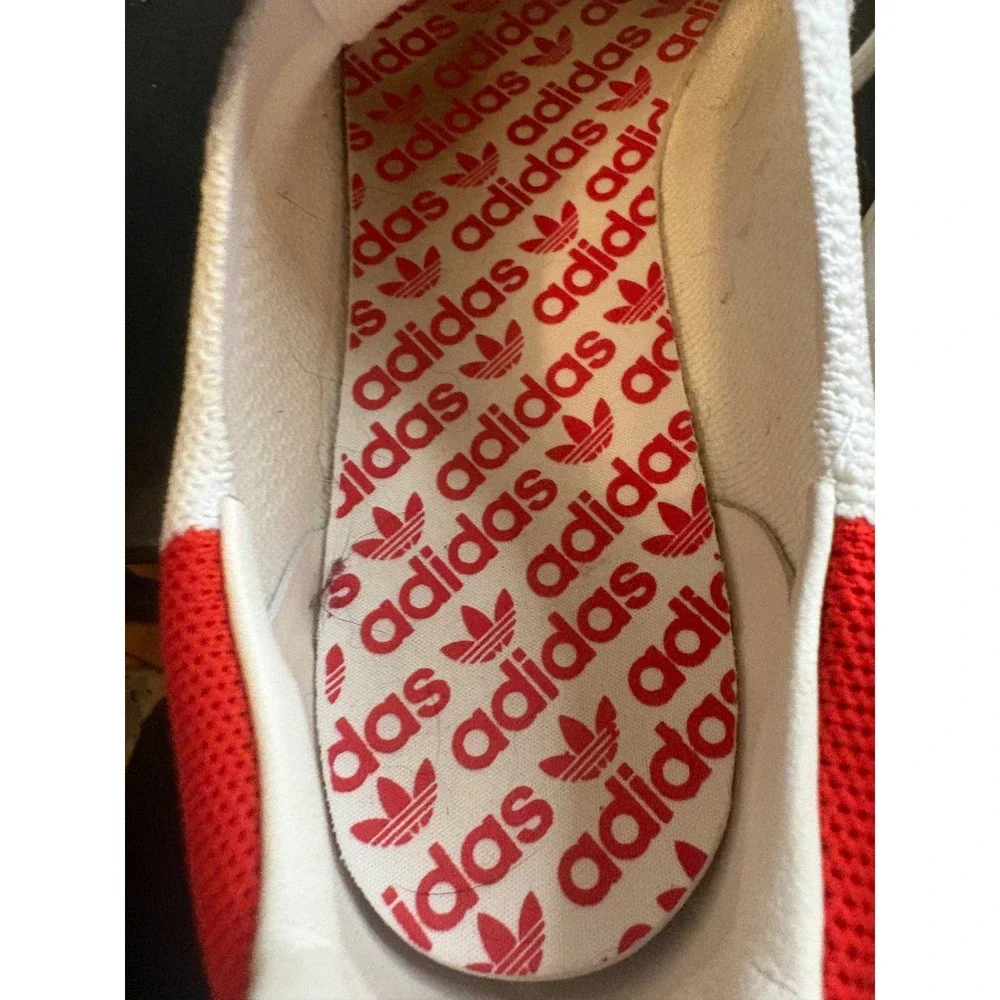 Adidas Stan Smith Primeknit White Red Low Top Sneakers S75148
